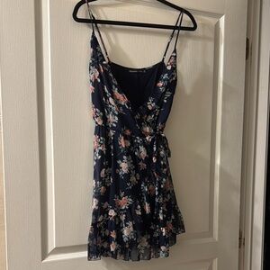 Abercrombie & Fitch Floral Mini Dress - Navy and Pink